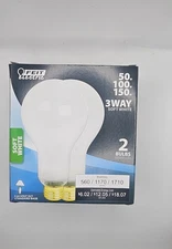 Feit Electric - A21 - 3 Way Light Bulbs - 50 100 150 - 6-pack