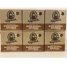 DR. SQUATCH MEN’S NATURAL SOAP WOOD BARREL BOURBON 5 OZ BAR 6 BARS