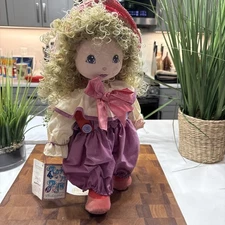 Vintage 1984 RETIRED Rock 'n Rag 16" Cloth Doll "Sassy Cassy" by Barbara York