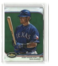 Josh Hamilton #/199 2012 Finest Green Refractors