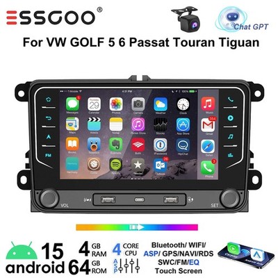 7'' Car Stereo Radio For VW Volkswagen Jetta Passat Carplay GPS Touch Screen 64GB
