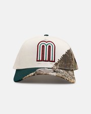 Gorra ajustable New Era 9FORTY México "M" Logo blanco/verde/marrón ala camuflada