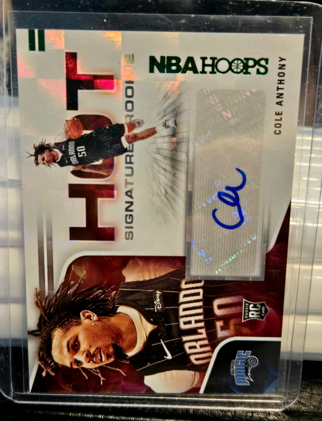 2020-21 Hoops Hot Signatures Rookies #49 Cole Anthony Autograph