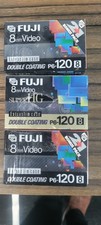 Lot of 9 Sealed Fuji Film 8mm Video Cassette Tape P6-120 - 3 Are Super HG