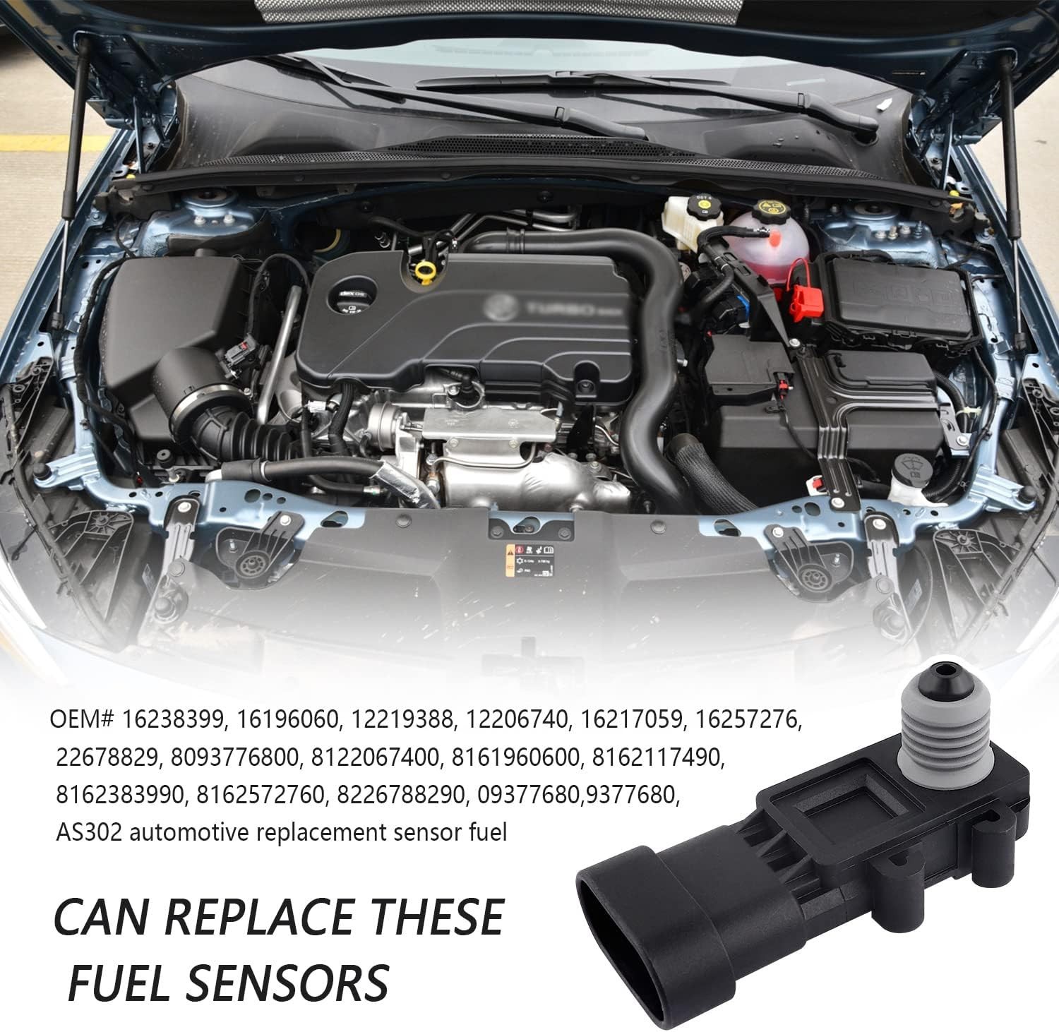 Fuel Tank Pressure Sensor Fuel Pressure Sensor Compatible with Chevy GMC Cadi Us