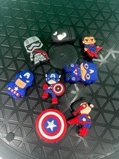 Jibbitz Crocs Charms Marvel DC Comics Superheroes Superman Captain America Lot