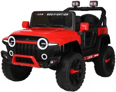 Jeep ST-3.0 4x4, 180 Watt, APP, EVA, Kinderauto Kinderfahrzeug Elektroauto Rot