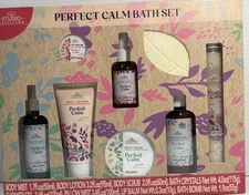 Studio Selection Perfect Calm Bath Gift 8pc Set Lavender Vanilla/Orange Blossom 