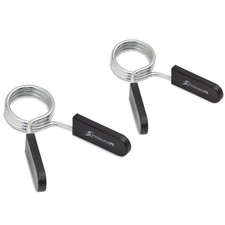 ProsourceFit Olympic Barbell Spring Clip Collar 2-inch Pair with Easy-Grip...