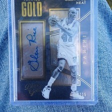 Panini Black Gold 2015-16 Glen Rice Heat Auto #7 Serial Numbered /15