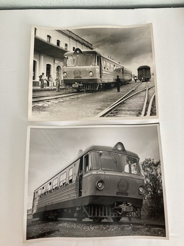 2 Vintage Colombia Railroad Real Photos 1960 El Ferrocarril del Pacífico Train