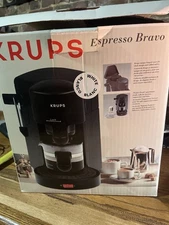 Krups Espresso Bravo White Espresso Cappuccino Maker Tested Working