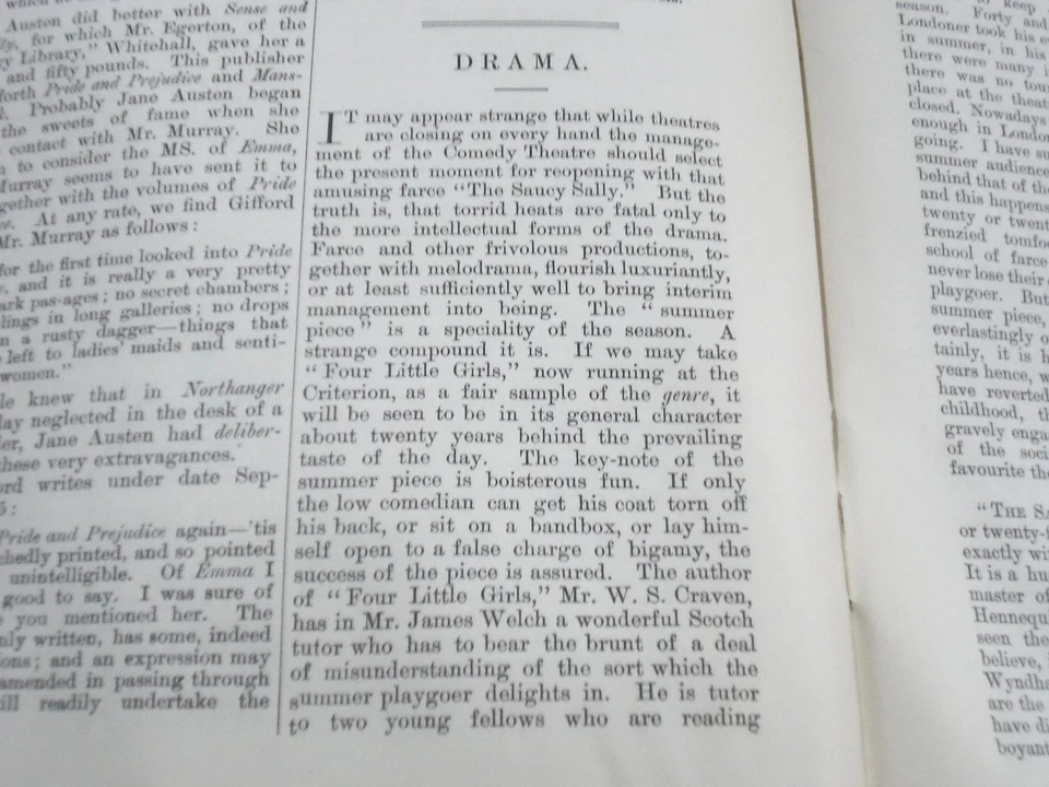 1897-1898 THE ACADEMY WEEKLY REVIEW OF LITERATURE LOT OF 38 - LONDON - O 2375 - Image 4 of 4