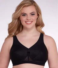 Glamorise Black Magic Lift Active Support Wire-Free Bra, Size 40H