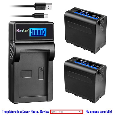 Kastar F980 Battery LCD Charger for Sony NP-F970 CN-126 CN-160 LED Video Light