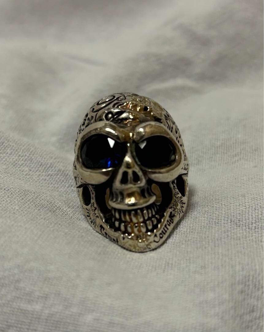 valiem MM SKULL(BONE) Sサイズ Limited Rare Bill Wall Leather BWL MASTER SKULL RING US 7