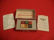 Listing image for 1950s TREBLE CHANCE DICE GAME ARIEL PRODUCTIONS + BOX RULES BAKELITE DICE