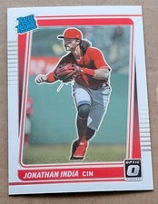 2021 Panini Donruss Optic Rated Rookie RC Jonathan India Reds #101