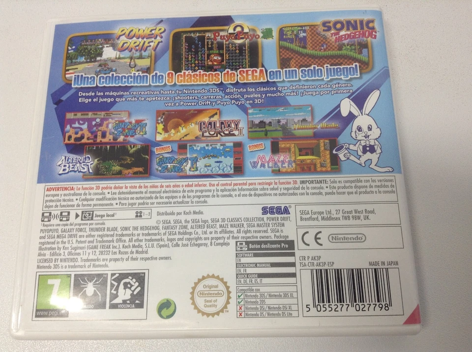 SEGA 3D CLASSICS COLLECTION . Pal España  Nintendo 3DS completo, foto 2 de 3