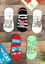 Adult Dr. Seuss 5 Pair No Show Sock Set