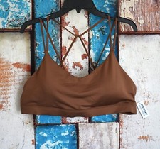 Women's Old Navy Light Support Strappy Sports Bra XXLARGE Date Palm NEW