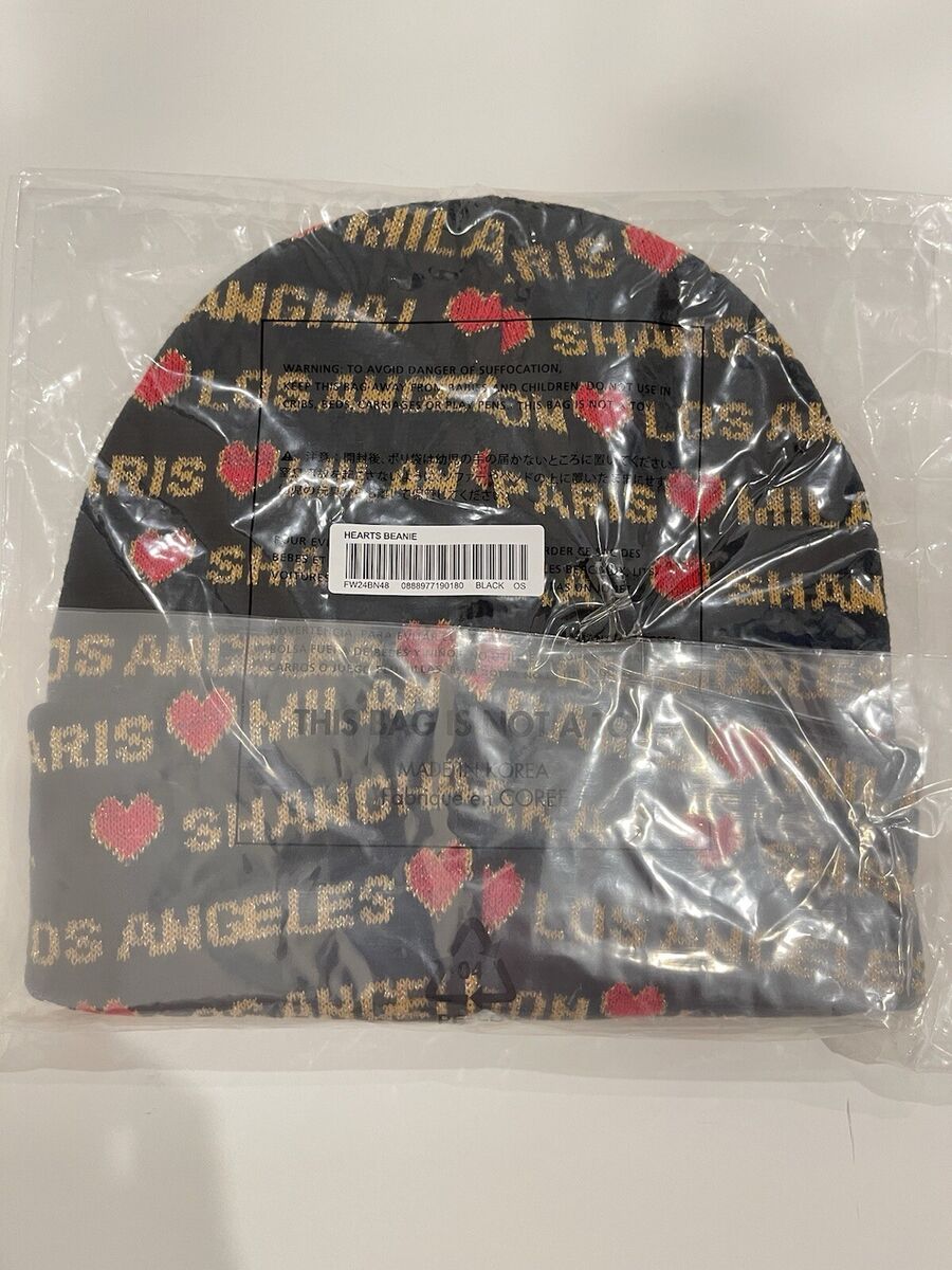 New Supreme Hearts Beanie Black FW24 | eBay New Supreme Hearts Beanie Black FW24 | eBay