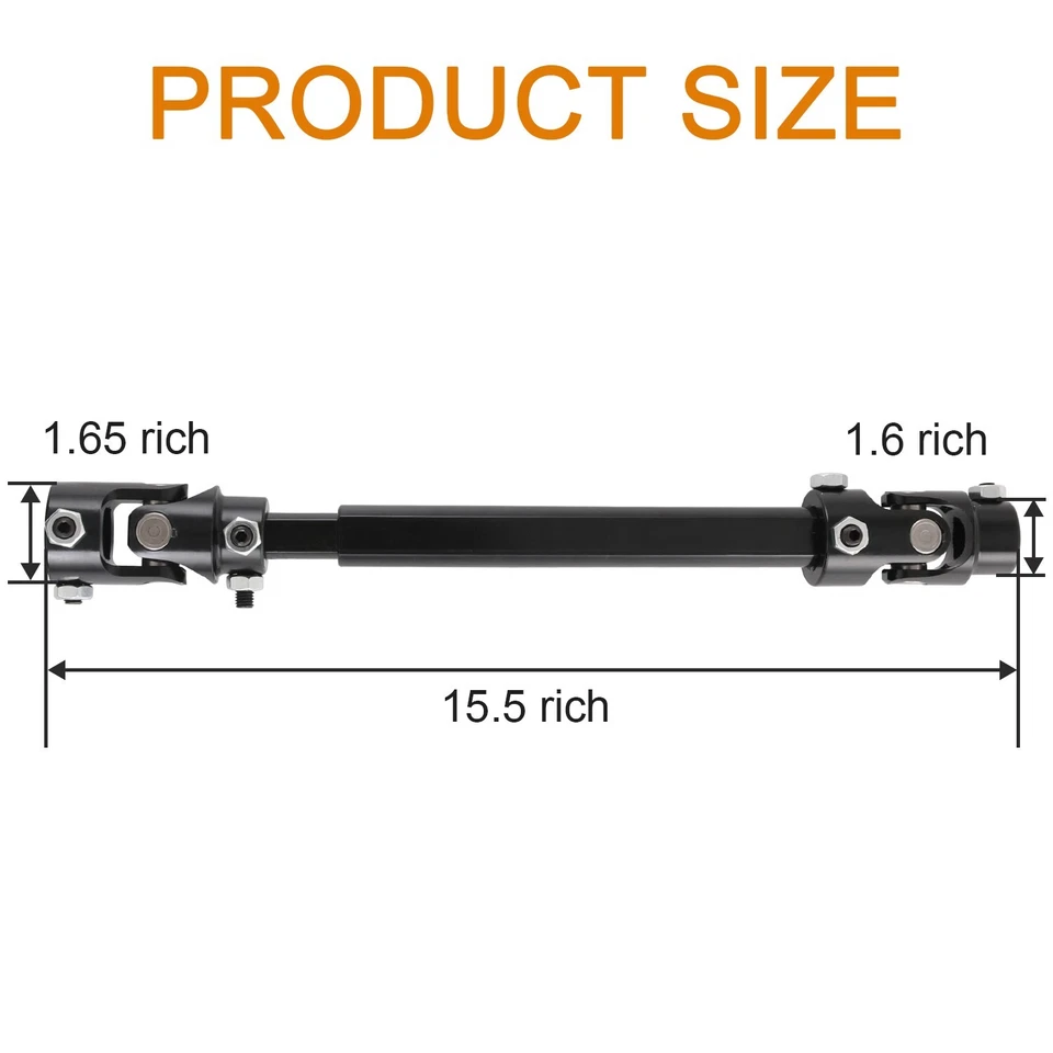 Hooker BlackHeart Steering Shaft 71223022HKR For 82-93 S10 82-88 G-Body LS Swap - Image 2 of 4