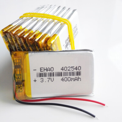 10 PCS 3.7V 400mAh Lipo Rechargeable Battery For DVD PAD GPS Bluetooth 402540