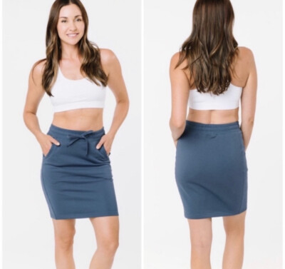 Zyia Take Me Everywhere Skirt In Blue SZ XL EUC