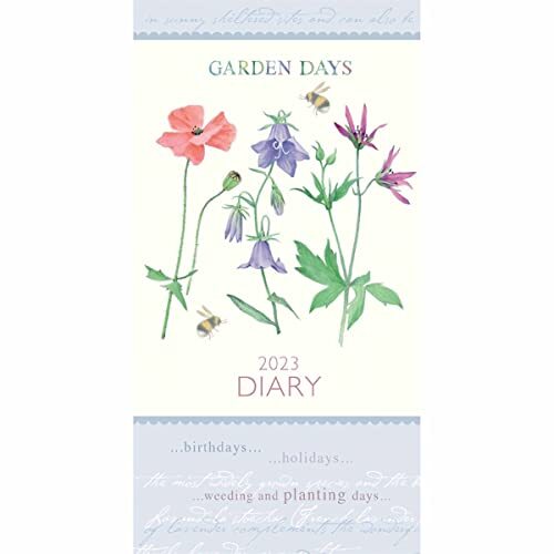 Judith Glover, Garden Days Slim Diary 2023 Calendar Book The Fast Free  Shipping | eBay