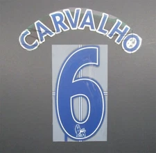 2007 - 2013 OFFICIAL SPORTING ID LEXTRA CARVALHO 6 PLAYER SIZE NAVY NAMESET