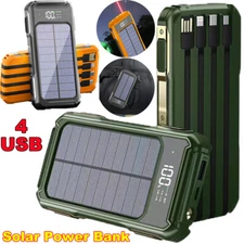 Power Bank 9000000mAh 4 USB Backup External Battery Pack Charger for Cell Phones