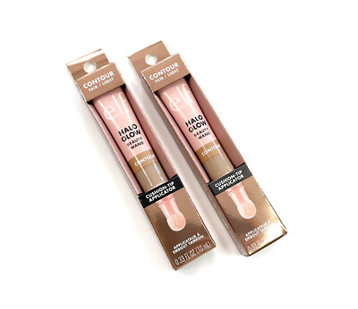 2x (TWO) Elf Cosmetics Halo Glow Fair / Light Contour Wand E.L.F. .33 Brand NEW