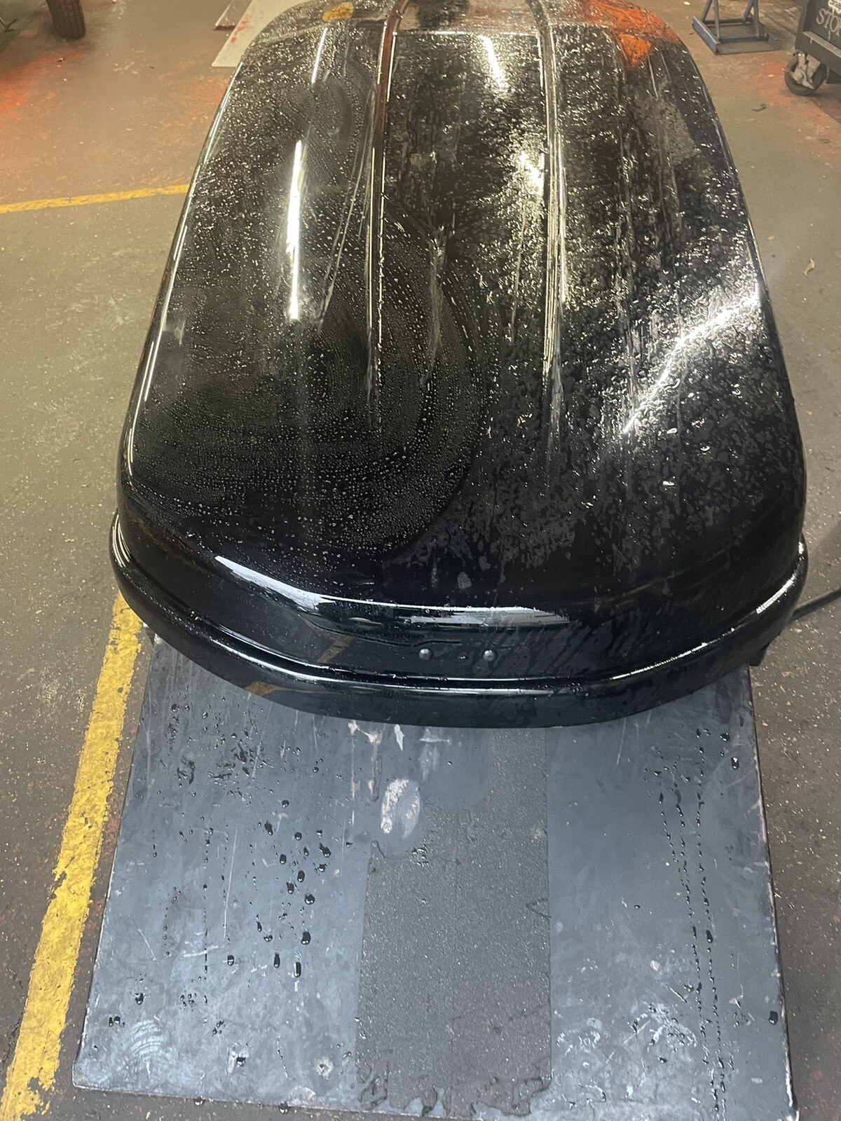 Halfords Advanced Car Roof Rack Top Box Black eBay