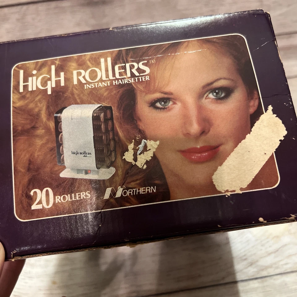 Vintage Northern High Rollers Instant Hairsetter Sunbeam 20 Rolos Nunca Usados - Imagem 2 de 4