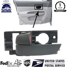 New Front Interior Door Handle Left Driver Side Black For 2006-11 Hyundai Accent
