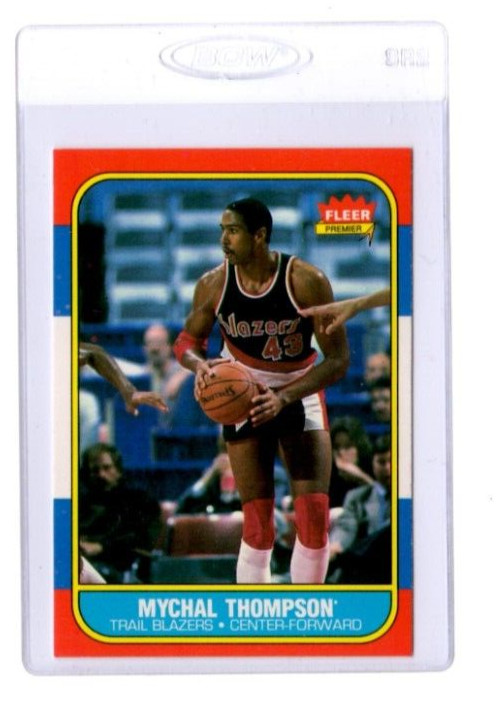Mychal Thompson 1986-87 Fleer #111 Portland Trail Blazers