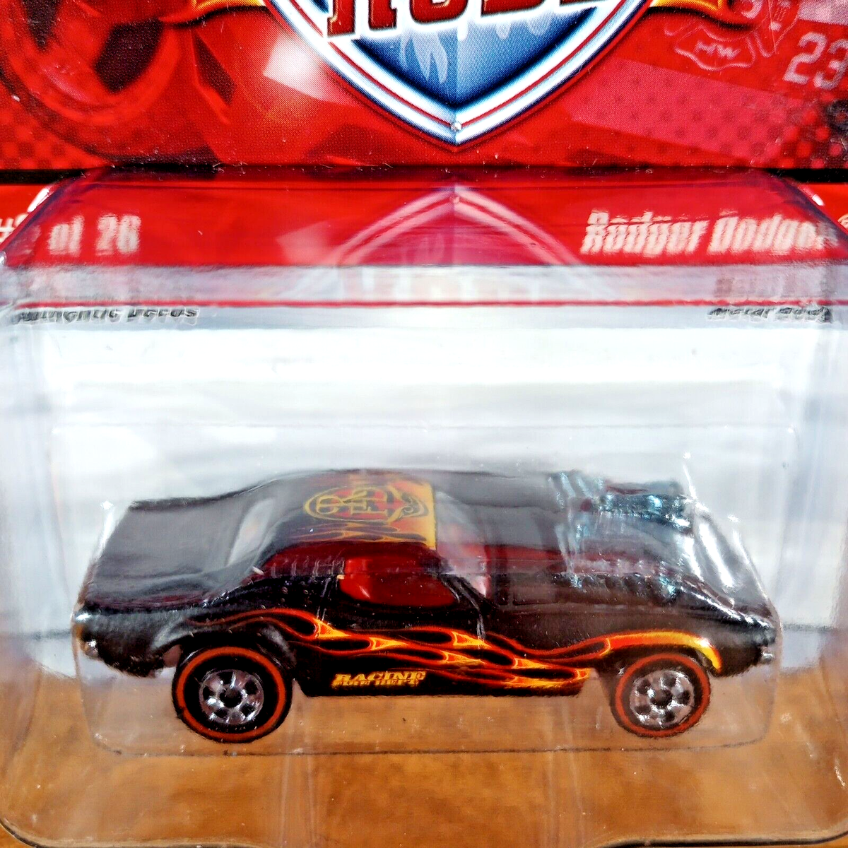 Hot Wheels Fire Rods Rodger Dodger Redline Flat Black 2009