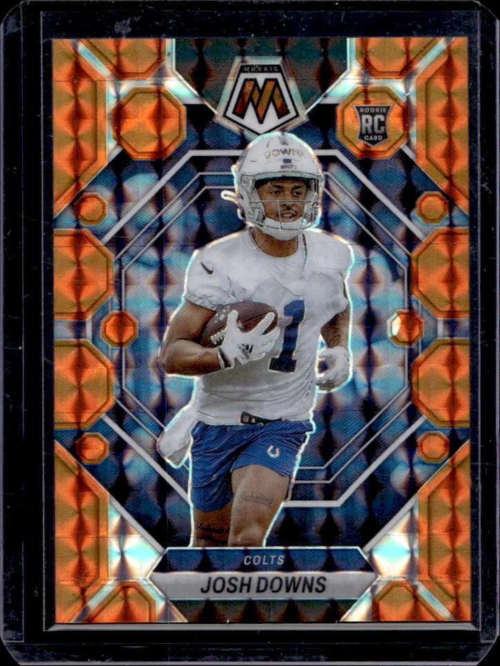 2023 Mosaic Josh Downs Orange RC #114/199 #339 Colts