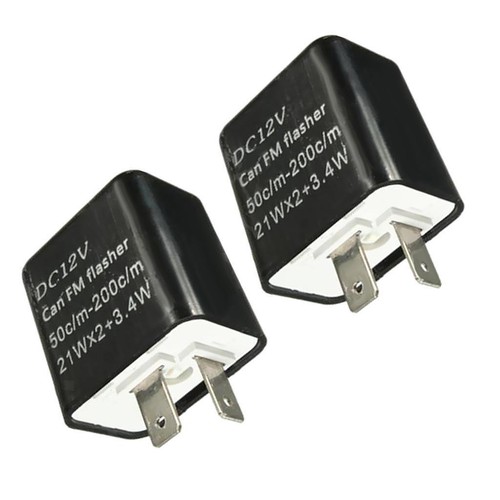 Relais Clignotants Moto 12V - 2 Broches Pour LED, Buzzer Inclus | EMSea Lot De 2 - 5