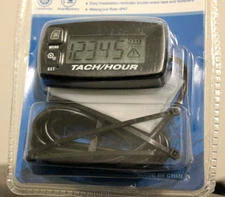 Backlight Digital Tach Maintenance Hour Meter LCD Self Powered Tachometer