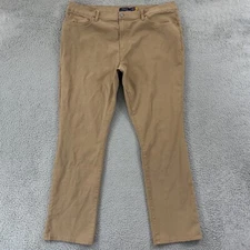 Polo Ralph Lauren Chino Pants Men 40x32 Brown Khaki Straight Dress Casual Preppy