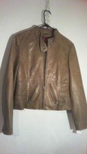 NEW - Ladies David Moore Soft Leather Jacket ( GENUINE Leather ) Size M, OLIVE