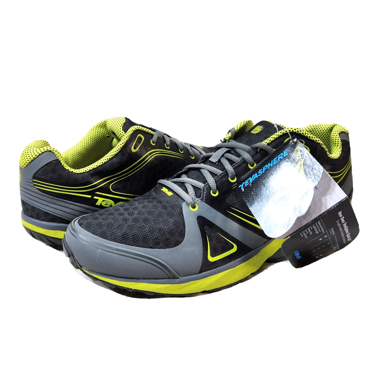 TEVA 'TevaSphere Speed' Trail Running Shoe NWT! Sz 12 Gray Volt | eBay