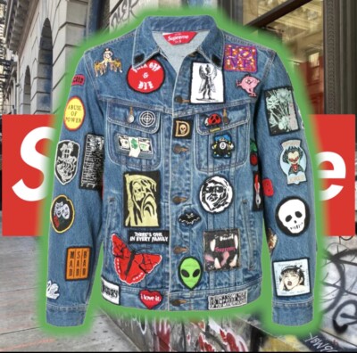 NTWRK - SUPREME PATCHES DENIM TRUCKER JACKET