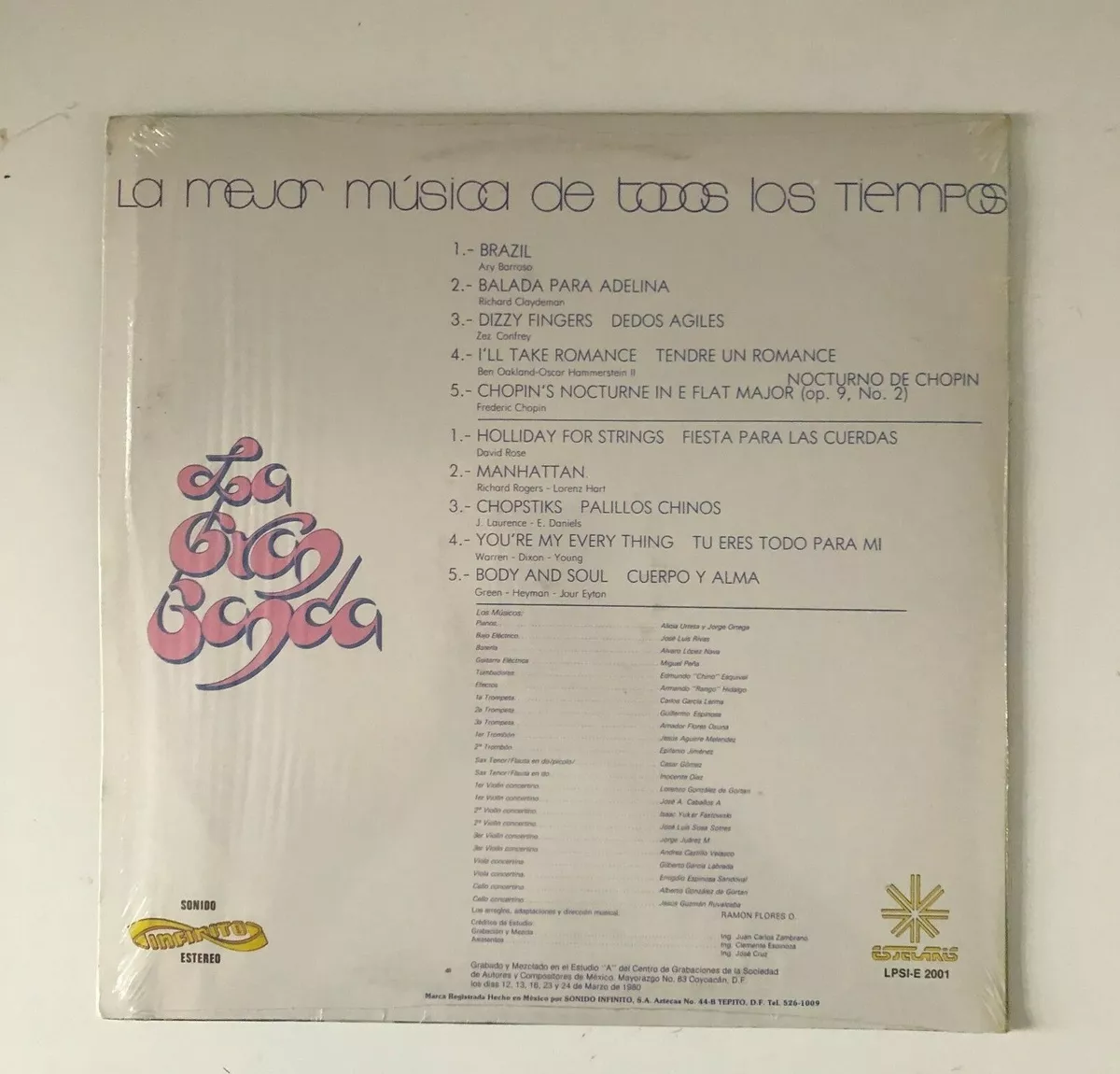 Lp Banda de Música de Ontem e de Sempre