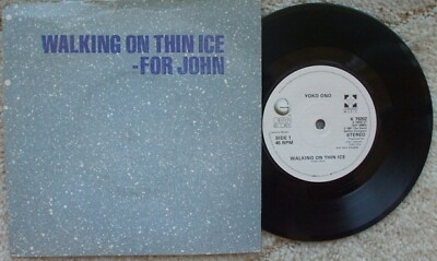 Yoko Ono Lennon - Walking on Thin Ice - For John / It Happened -  Ex- 45
