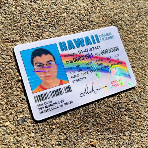 🌈🤓 McLovin ID CARD Movie Superbad Mc Lovin with "HOLOGRAM" 🌈🤓 - Picture 7 of 17