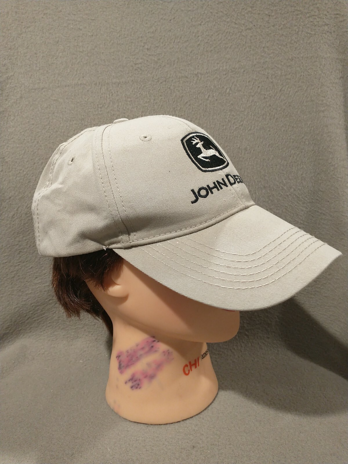 John Deere Official Hat Adjustable Snapback Beige… - image 5