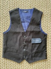NEW Nautica Boys Black Blazer Vest Size 5